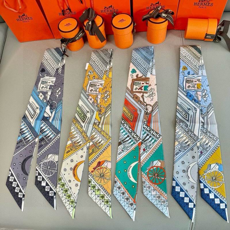Hermes silk ribbon 5X86cm E062206